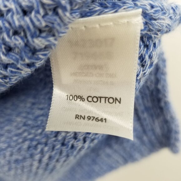 J. Jill Blue Knit Women's Long Sleeved Sweater Medium Missy Coastal Minimalist - Picture 11 of 12